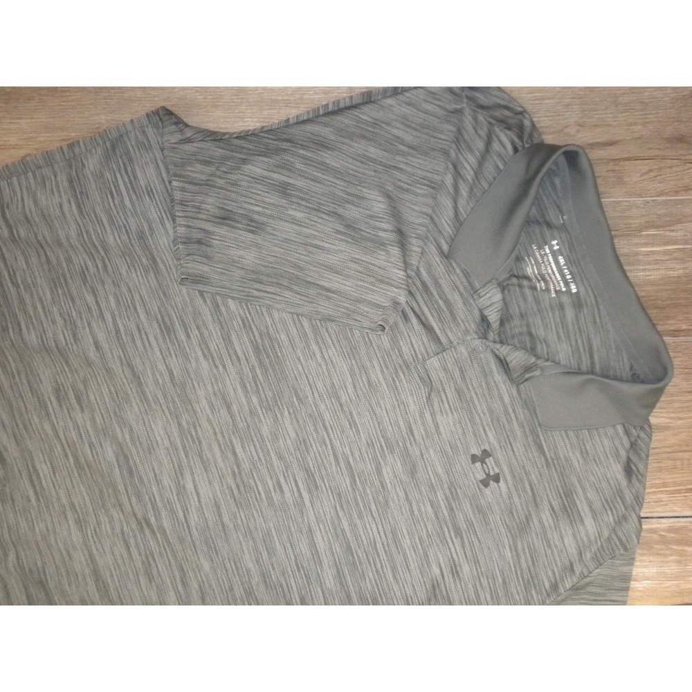Under Armour Performance Polo Shirt 4XL Heather‎ Gray Loose Fit Golf